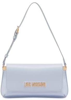 Borsa donna Love Moschino piatta a spalla in ecopelle azzurro cielo BS25MO40 JC4058PP1MLO0712 Piccola