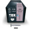 TOX Fassadenschrauben COLR 5,5 x 25 mm, Schrauben für Fassadenplatten aus Edelstahl A4 mit farbigem Tellerkopf, korrosions- und UV-beständig, 100 Stück im Karton, inkl. 1x Bit, 113087415525/AG