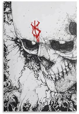 Guts Berserk Manga-Poster auf Leinwand, Poster, Wandkunst, Bilddrucke, hängende Foto-Dekoration, Heimposter, Kunstwerke, 20 x 30 cm