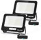 Aigostar LED Strahler Außen Innen 70W 5670LM Kaltweiss 6500K Scheinwerfer IP65 Wasserdicht LED Außenstrahler für Hell Garten Garage Sportplatz Hof Fluter. 2 pcs
