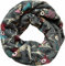 Jeamis Eule Fleece Flauschig Warmer Winter Loop Schal Owl UHU Kautz Schlauchschal (Grau)