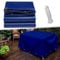 Extra Dick Polyethylen Folie 1.5 x 3.2 m Uv-Beständig, Reißfest, Lichtdicht, Wasserdicht Hochwertige PVC Teichfolie für LKW, Pool, Holz Gartenmöbel, Blau