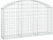 puraday Panier gabion 150 x 30 x 80/100 cm en fer galvanisé - Barrière de jardin - Décoration insonorisante - Décoration en plein air - arrière-cour - Mur de gabion renforcé