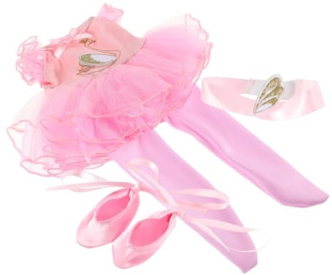 BESTonZON 1 Satz Puppenballettkostüm Prinzessin zubehör Puppenhaus-Modell Puppen Ballettkleid Ballettanzug für Puppen Ballerina-Puppen-Outfits Ballerina-Accessoires für Mädchen Polyester
