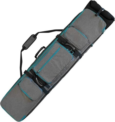 Snowboard Bag Snowboard- und Skitasche – Ski- und Snowboardtasche mit Rollen, passend für 2 Boards oder 2 Sätze Ski bis zu 70 Skiausrüstung