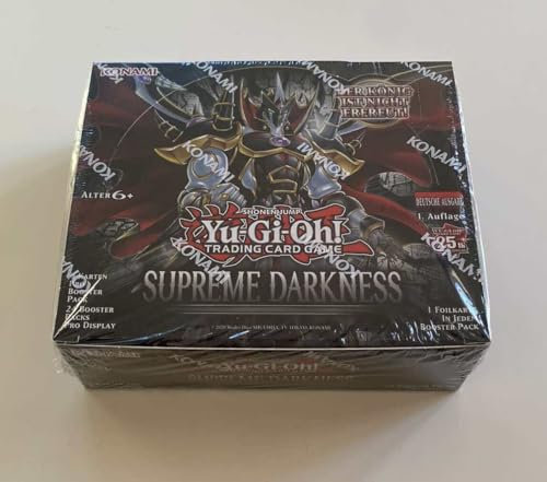 BB-Toy-Trades YuGiOh! Supreme Darkness Display Box Lot de 24 boosters 1ère édition avec chargement par le haut