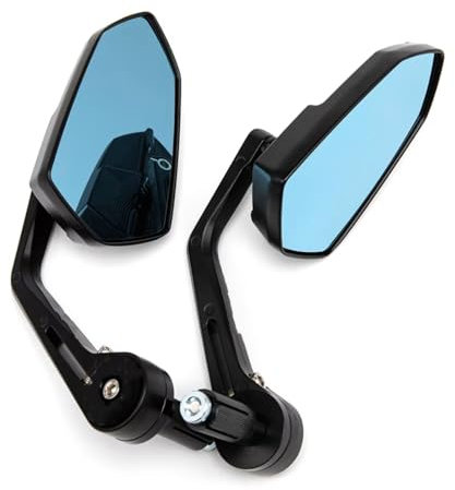 Motorbike Mirrors Set For Ninja 250R For EX250F For ZX6R For ZX600R Motorcycle 7/8 Handle Bar End Side Mirrors Motorbike Rearview Mirror Accessories