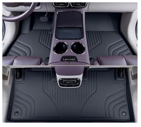 Auto Fußmatten Für Leapmotor C10 2024 2025 Benutzerdefinierte Fußmatten Vollständige Abdeckung Cargo Liner wasserdichte Leder Kofferraumpolster(Black 3pcs)