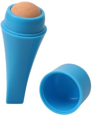 AMSLSIU Face Oil Absorbing Roller Cleaning Stick Tragbarer Make up Entferner Wiederverwendbarer Waschbarer Handabsorptionsentferner, Blau