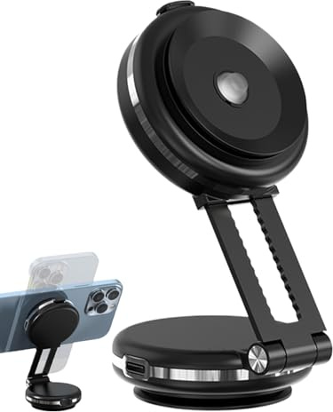 Support Téléphone À Ventouse pour Voiture Petite Ventouse Double Compacte | Support Téléphone Auto Compatible Avec Tableau De Bord De Voiture Et Écran D'Ordinateur