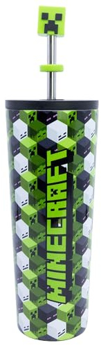 MINECRAFT ICONICMONO Thermobecher aus Edelstahl mit 3D-Schaft, 770 ml