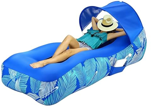 Aufblasbarer -Lounger Camping-Couch Inklusive Sonnenschutz