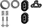 VEGAZ HOA-71 Montagesatz Abgasanlage Kompatibel mit HONDA CIVIC VII Hatchback EU, EP, EV