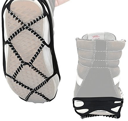 VGEBY Schnee Schuhe Griffe rutschfeste Spikes Durable Eiskralle Steigeisen Gummi für Outdoor Ski Wandern Klettern 1 Paar
