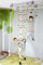 NiroSport Sprossenwand für Kinderzimmer M1 Klettergerüst Indoor für Kinder in Weiß Metallsprossen Indoor Kletterwand Turnwand für max. Belastung bis 130 kg