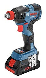 Bosch Professional 18V System Akku Drehschlagschrauber GDX 18V-200 C (inkl. 2x GBA 18V 5.0Ah, Schnellladegerät GAL 1880 CV, Bluetooth Low Energy Modul GCY 30-4, 2x Einlage, L-BOXX)