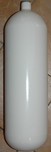 HTD Botella de acero/sumergible de 15 litros, 300 bar, 204 mm, sin componentes