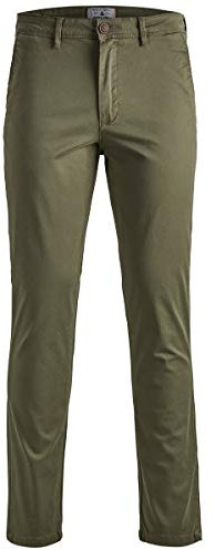 JACK & JONES Herren Jjimarco Jjbowie Sa Olive Night Noos Hose, Green, 36W 34L EU