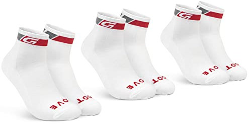 GripGrab Classic Low Cut 1er und 3er Set Kurze Sommer Fahrradsocken Rennrad Mountainbike Indoor Cycling Radsport Socken
