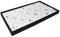 Ikee Design White Foam Gem Jars Showcase Stackable Display Tray for Collectibles, Home Organization Storage Box with 50 Gemstones and Bead Storage Jars, White Foam/Black Tray