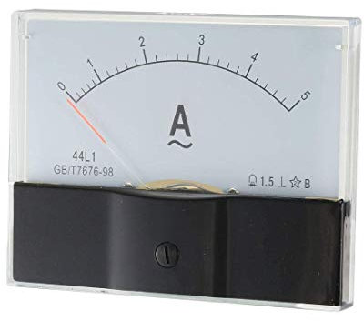 Amperometro analogico a pannello rettangolare AC 5A 44L1-A