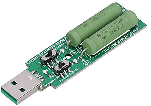 Electronic Load Detector, 5VDC Stable 1A 2A Adjustable USB Battery Load Tester for Mobile Phone Charger