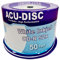 ACU-DISC CD-R Blank 52 x 700 MB 80 minuti CD Full Face White Hub Stampabile a getto d'inchiostro - Confezione da 50 scatole per torte