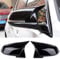 PAISEN 1 Paar Auto Spiegelkappen，Rückspiegelgehäuse，Abdeckungen Seitenspiegel，Tür Spiegelkappen für F20 F22 F23 F30 F31 F32 F33 F36 F87 M2 X1 E84（Bright black）