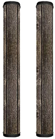 COEQINE Lot de 2 housses de poignée de porte de réfrigérateur, gants pour appareils de cuisine, réfrigérateur, micro-ondes, lave-vaisselle, avec motif en bois