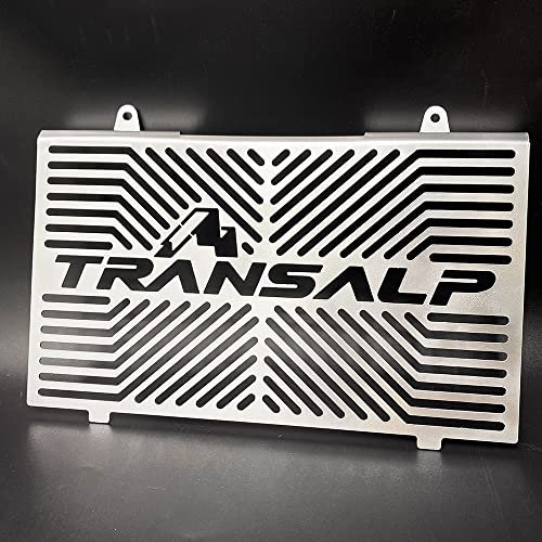 Protezione per griglia del radiatore compatibile con Honda TRANSALP XL750 2023 del motore del motociclo di raffreddamento della rete del serbatoio dell'acqua (argento)