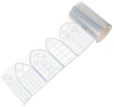 STOBOK Scrapbook-klebebandmaterial Selbstklebend Dekoratives Abdeckband Für Tagebücher Notizbücher Sammelalben Und Bastelarbeiten Handkonto-design Für Diy-upcycling-projekte Und