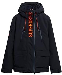 Superdry Ultimate EMB Windbreaker JKT A2 Wind Family, Bleu Marine (Eclipse Navy), L Homme