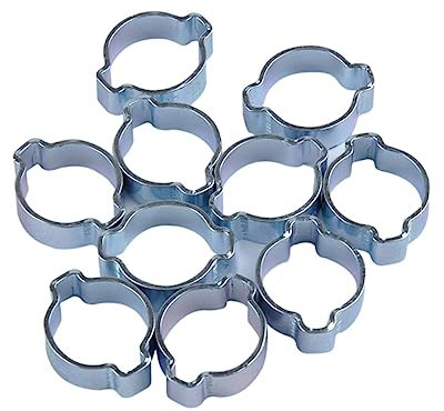 jojofuny 10 Piezas abrazadera la clips coche manguitos coche Clip automotriz aire abrazadera abrazadera acero galvanizado abrazadera un