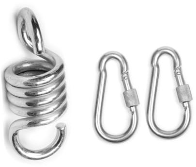 Supvox 4 Stück Hängematten Aufhängeset Für Hängesessel Und Schaukeln Edelstahl Zubehör Mit Karabinern Und Drehhaken Robust Und Langlebig Für Sandsäcke Und Hängende Dekorationen