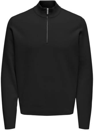 Only & Sons Herren Onscooper Reg 12 Half Zip High Neck Knit Strickpullover (1er Pack)