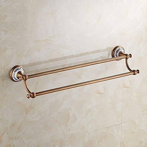 Generisch Porte-serviettes de Salle de Bains Antique Avec Double Tige, Support Mural, étagères murales