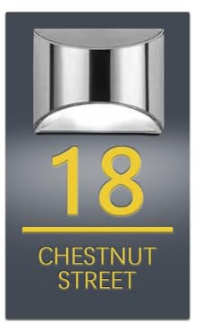 Panneau solaire personnalisé pour numéro de maison avec lumière solaire, numéro de maison solaire personnalisé, numéro de maison personnalisé, nom de rue LED moderne pour maison/cour (doré)