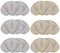 Tsathoggua Schuheinlagen für Ferse - Fersenschutz für Schuhe - Ergonomische Hackenpolster - Schuh Fersenpolster - Fersenkissen - Komplettpaket mit 6 Paar (Grau, Beige)