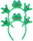VICASKY Frosch-Stirnband 2 Stück Plüsch-Frosch-Kopfbedeckung Tierohren Und Hörner Haarband Make-Up-Haar Süßer Haarreifen Halloween Weihnachten Festival Mottoparty Kostüm