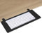 QWORK® Ergonomische Schreibtisch Verlängerung, Faltbare Tastaturablage und Armauflage, 64 x 24 cm, Klemmdesign, für Zuhause und Büro