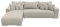 BROMARKT Ecksofa mit Schlaffunktion 280x184x85 cm - Wohnlandschaft L-Form - Kollektion Sydney - Eckcouch mit Bettkasten - Couch L Form - Sofa 3-Sitzer - Beige Inari