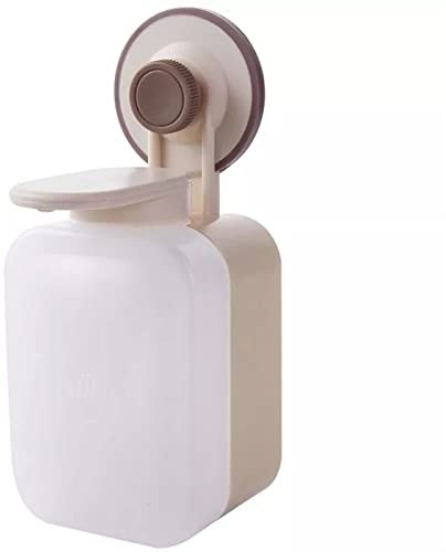 TYUIOKJU Distributeur de savon à ventouse pour salle de bain - Distributeur de savon liquide mural pour cuisine