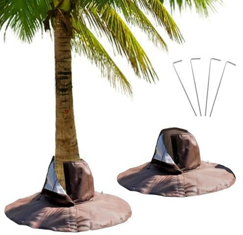 HIQE-FL Palmenwurzelschutz,Winterschutz für Palmen Wurzel,Winterschutz für Pflanzen,Palmen Winterschutz Draußen,Palmen Wurzelschutz für den Winter,4 Ankern,Abdeckung Pflanzen Frostschutz Kälteschutz