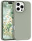 YINLAI Coque de protection pour iPhone 16 Pro en silicone compatible avec Magsafe - Coque de protection pour iPhone 16 Pro 6,3 - Magnétique - Fine - Mat - Anti-rayures - Vert cuivré