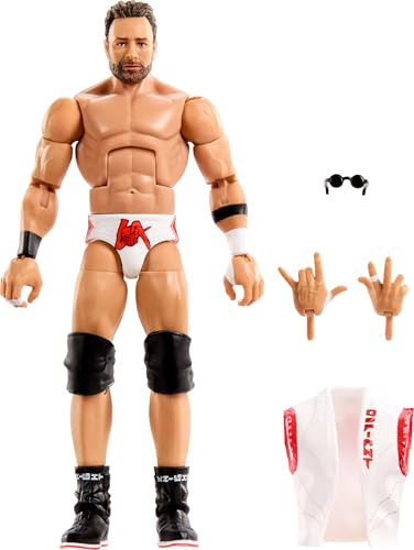 Mattel WWE Elite Figure and Accessories, Series #120, 6 inches LA Knight Collectible with 25 Points of Articulation and Interchangeable Hands