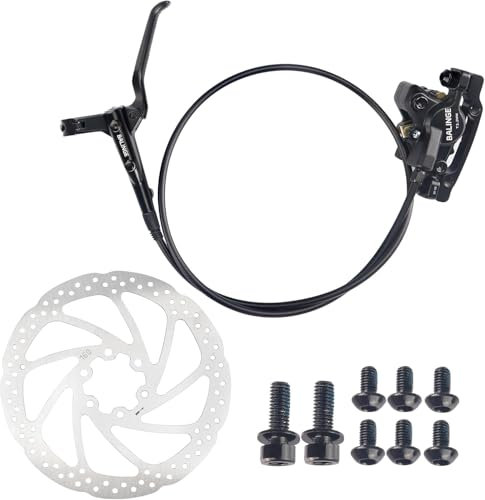 ZUKKA Hydraulische Scheibenbremse Fahrrad MTB Hydraulisches Scheibenbremsen mit ein 160mm Bremsscheibe für MTB, E-Bike, Fatbike (Links Vorne 800mm)
