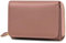 RRANCharltu Porte Monnaie Femme, Portefeuille Femme Cuir Blocage RFID Petit Portefeuilles et Porte-Cartes avec Fermeture éclair Poche à Monnaie, Rose Foncé