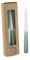 Hochwertige Spitzkerzen Two Tone/Dip Dye, 4 Stück, H25xØ2,3cm, 8 Stunden, Made in Germany, RAL-zertifiziert, Weiß & Smaragd