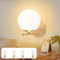 ZMH Wandleuchte Innen Wandlampe Schlafzimmer - Flurlampe Vintage Gold Glaskugel Wandbeleuchtung Metall Modern Design Beleuchtung mit 4 × 4W 2700K E27 Leuchtmittel für Flur Bad Hotel