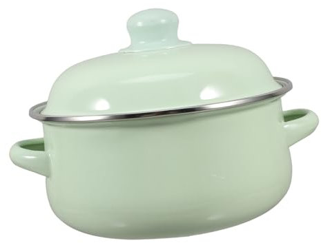 LABRIMP Suppentopf-set Vintage-emaille-feuertopf Suppentopf Mit Deckel Antihaftbeschichtet 1 7 L Fassungsvermögen